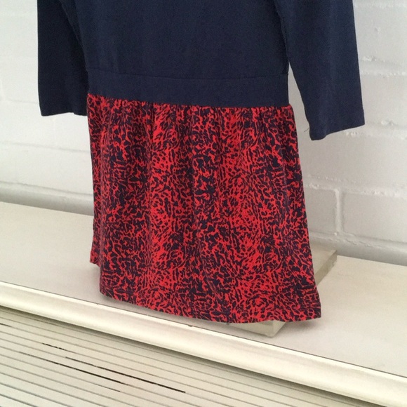 Traditional-Simple Egg Girls Navy Blue/Red School Casual Dress Size 6 - Picture 3 of 6